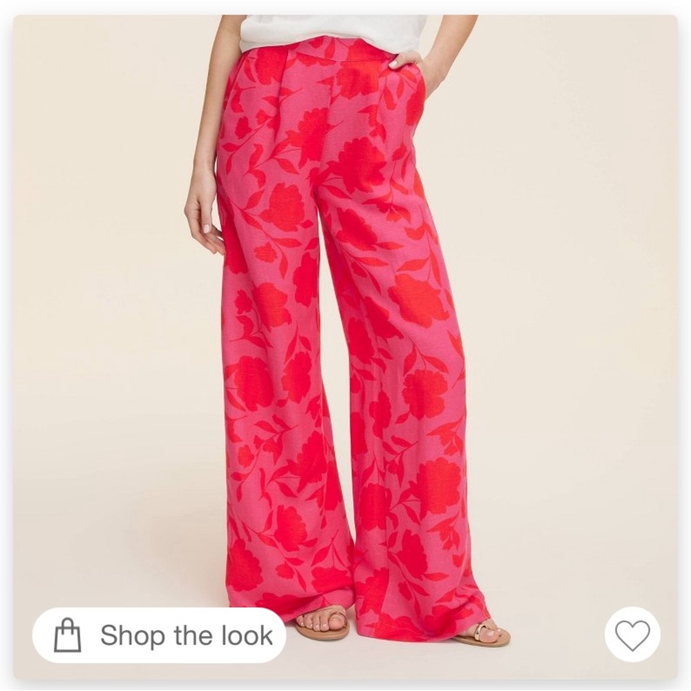 Kate Spade x Target NWT Floral Women's Linen Pants Limited